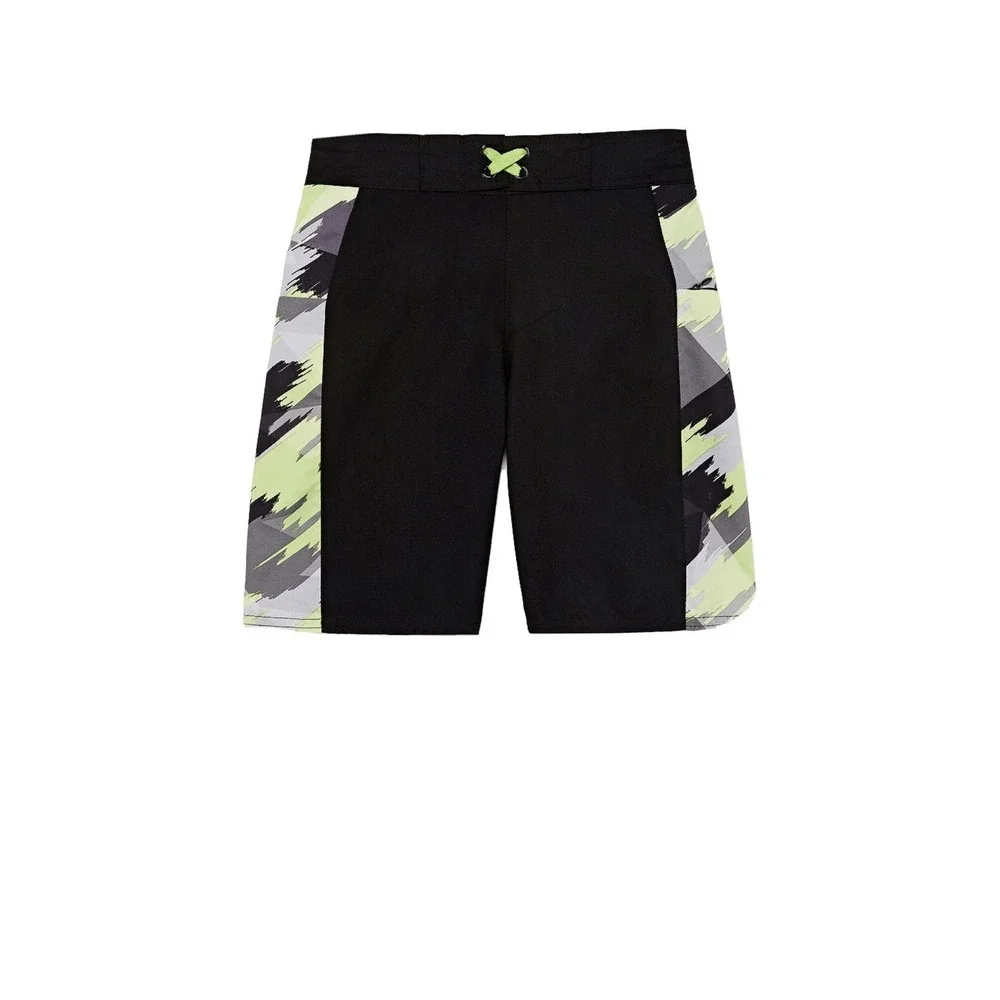Xersion Swimsuit Trunks Msrp$32 Black And Yellow Adjustable Waist Nwt Boys S 8yr